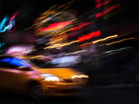 Illumination and night lights of big city photo