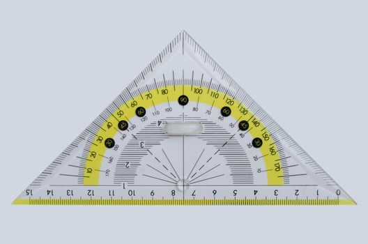 Set Square Isolated on White Background photo