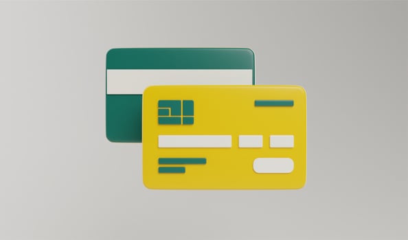 3D render credit card online payment with shopping security protection, money financial transaction for business banking cashless concept illustration photo