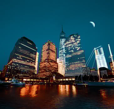 World Financial Center at night photo