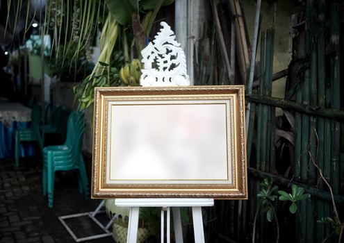 Beautiful Photo Frame in a Traditional Wedding Ceremony