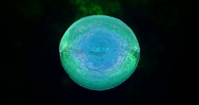 Abstract round green melted sphere liquid iridescent futuristic swirling, abstract background morphing photo