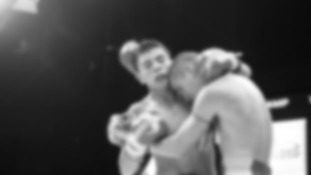 Blurred images black and white photo style of Thai boxing or Muay Thai