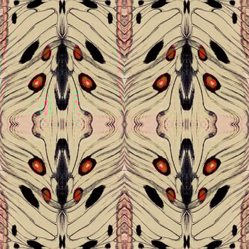 Seamless butterfly wings pattern photo