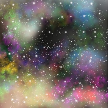 Iridescent Galaxy space background photo