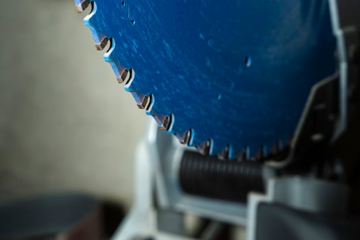 Cutting end saw for metal, cutting tool disc for metal, cutter, auto repair, car and motorcycle repair shop photo