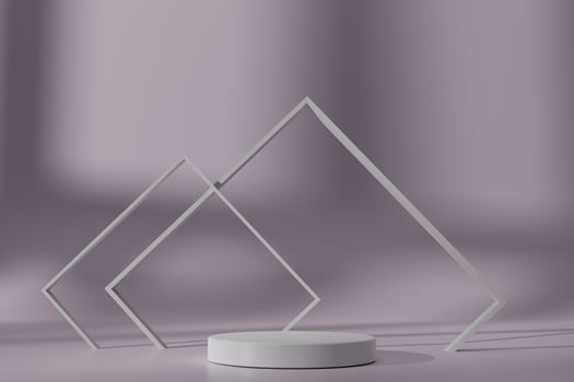 3d rendering of podium scene for product display. minimal background photo