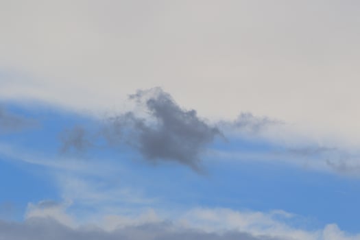Stormy weather and dark clouds photo