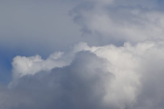 Stormy weather and dark clouds photo