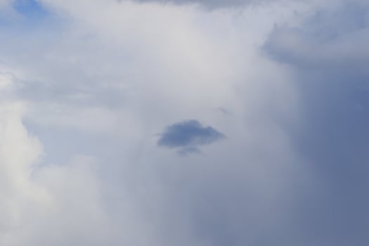 Stormy weather and dark clouds photo