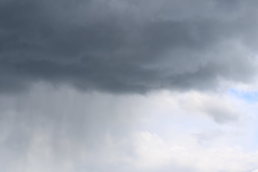 Stormy weather and dark clouds photo