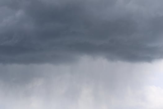 Stormy weather and dark clouds photo