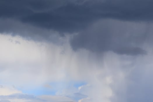 Stormy weather and dark clouds photo