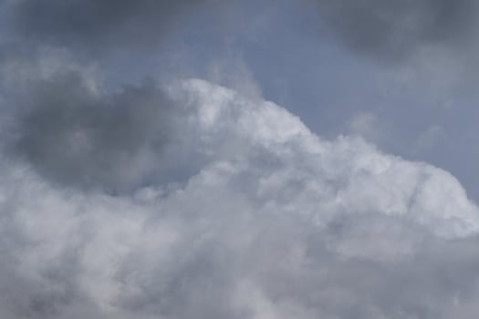 Stormy weather and dark clouds photo