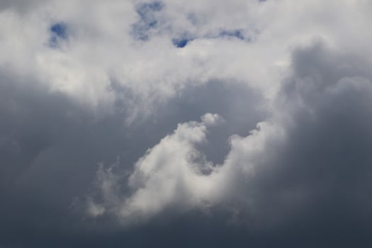Stormy weather and dark clouds photo