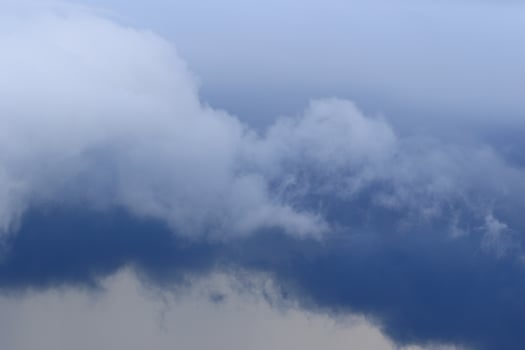 Stormy weather and dark clouds photo