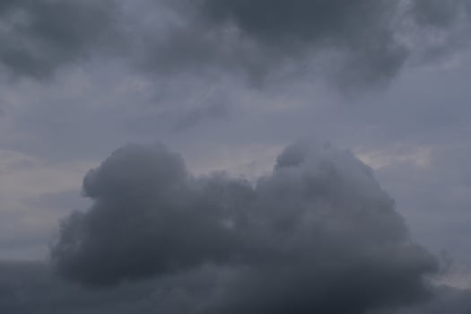 Stormy weather and dark clouds photo