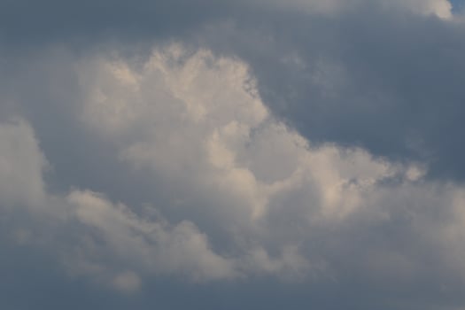 Stormy weather and dark clouds photo