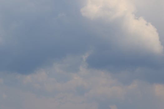 Stormy weather and dark clouds photo