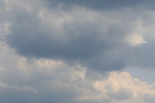 Stormy weather and dark clouds photo