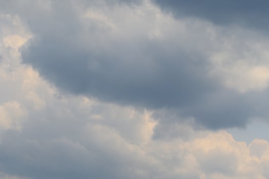 Stormy weather and dark clouds photo
