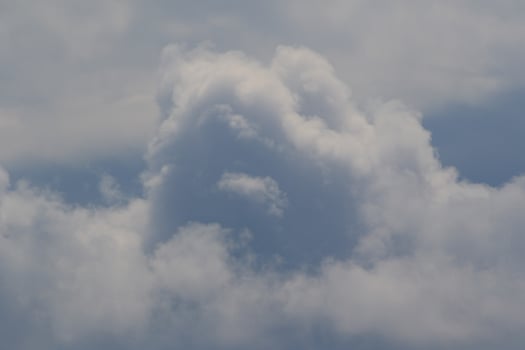 Stormy weather and dark clouds photo