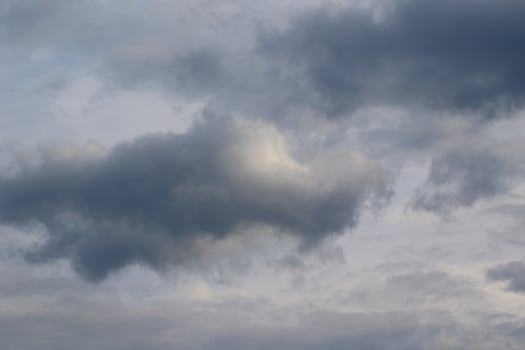 Stormy weather and dark clouds photo