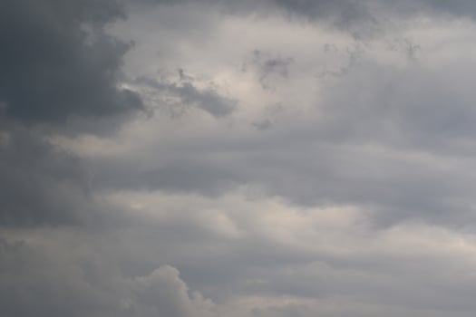 Stormy weather and dark clouds photo