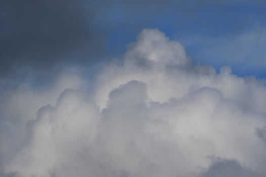 Stormy weather and dark clouds photo