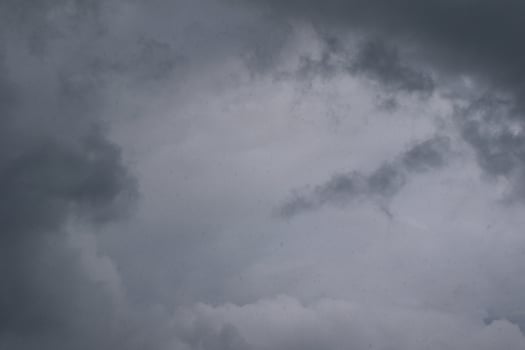 Stormy weather and dark clouds photo