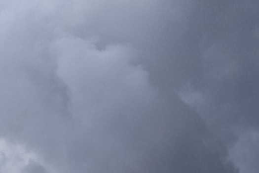Stormy weather and dark clouds photo