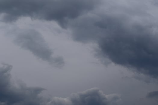 Stormy weather and dark clouds photo