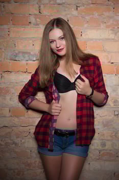 Young smiling blond woman photo