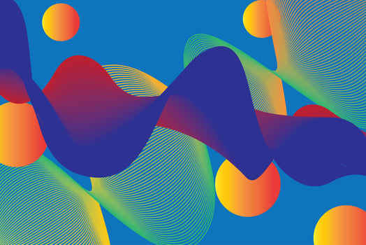 colorful gradient wave Abstract background. Modern poster with gradient 3d flow shape. Innovation background design for landing page. Vector photo