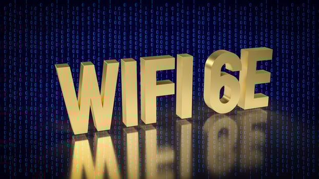 The wifi 6e for technology concept 3d rendering photo