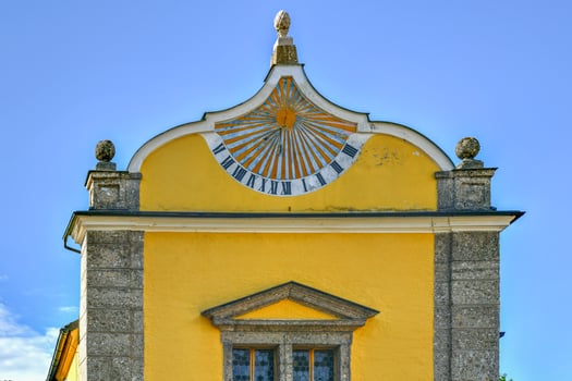 Hellbrunn Palace, an early Baroque villa of palatial size, near Morzg, a southern district of the city of Salzburg, Austria. photo