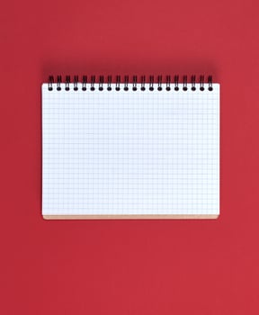 open notebook with white sheets photo