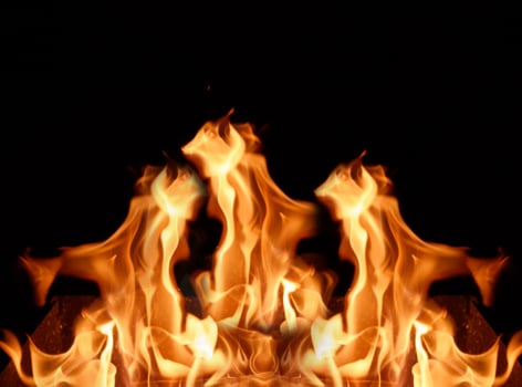 large orange flame photo