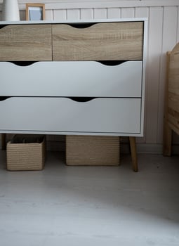 light commode on floor photo