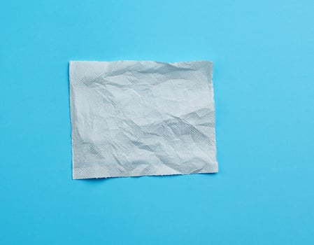white crumpled sheet of paper, soft paper towel photo