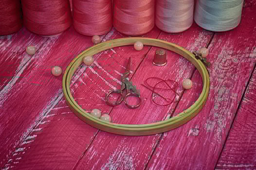 Vintage photos of items for embroidery