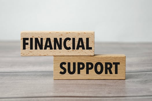 FINANCIAL SUPPORT , business, financial concept. For business planning photo
