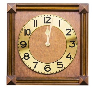 Old wall clock photo