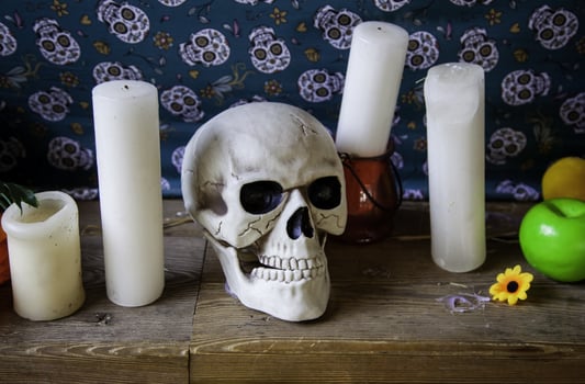 Mexican halloween skulls photo