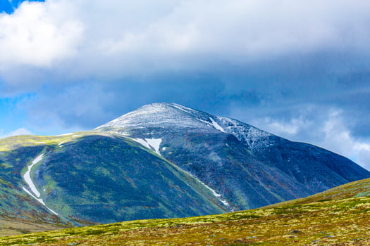 Beautiful mountain and landscape nature panorama Rondane National Park Norway. photo