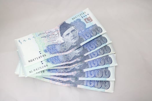 1000 rupees Pakistani currency note photo