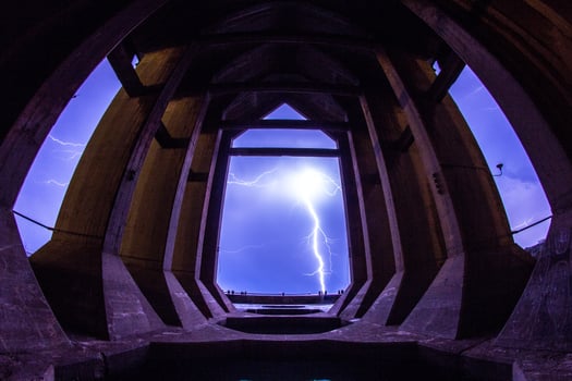 Framed Lightning Dock photo