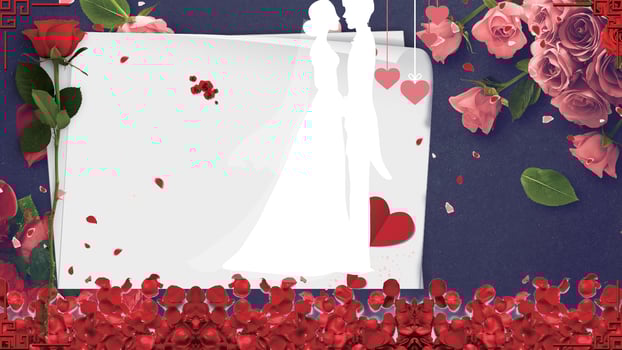 romantic red valentines day background photo