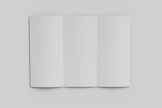 Blank Trifold Brochure Mockup photo