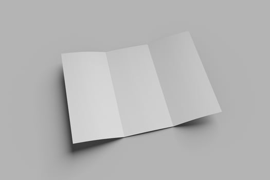 Blank Trifold Brochure Mockup photo